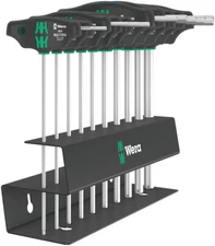 Wera 023454, 454/10 HF Set Imperial 2 Screwdriver set T-handle Hex , 10 pcs