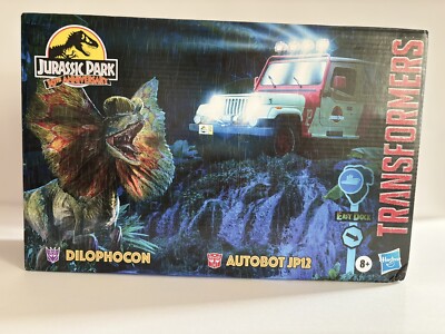 Jurassic Park x Transformers Dilophocon & Autobot JP12 Figures Mash-Up Pack