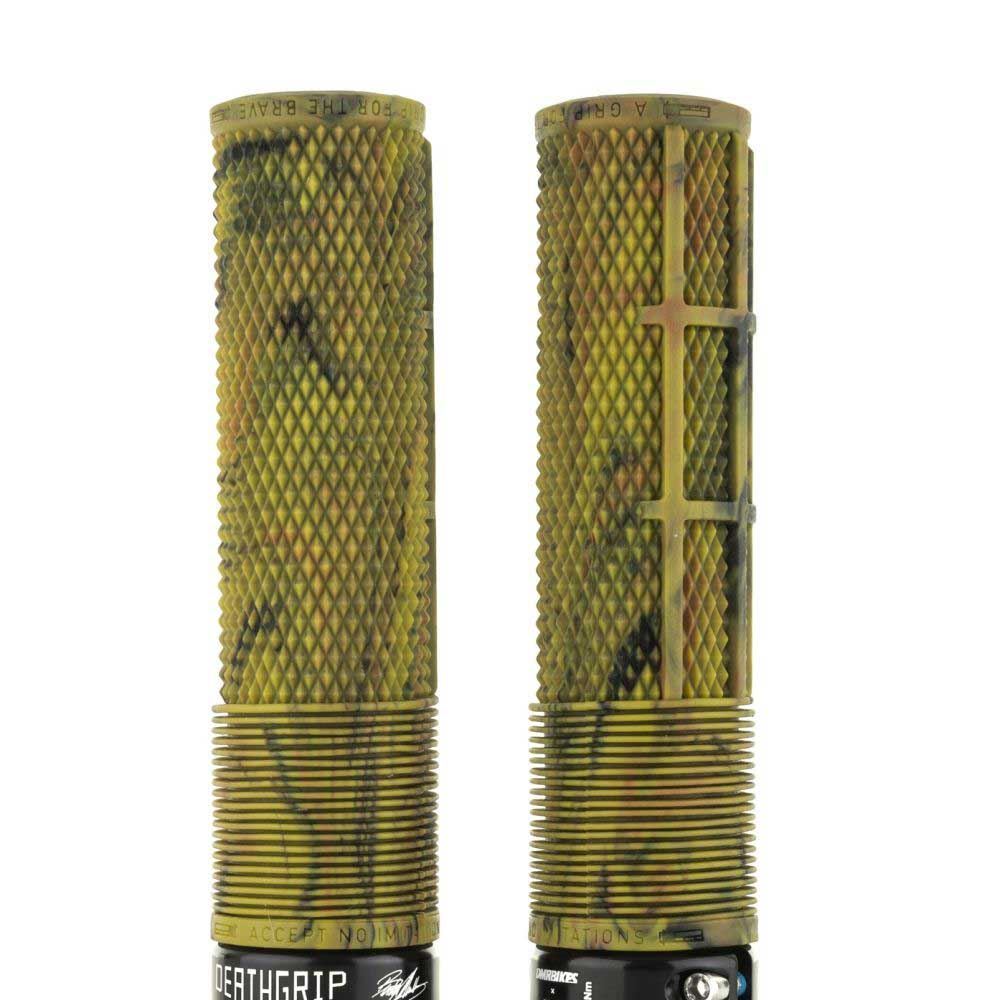 DMR Deathgrip Bike Cycle Handle Bar Grips Lock On Camo Flangeless Thick Soft