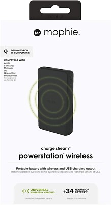 Mophie Charge Stream Powerstation Portable Battery (6,040mAh) w/ Wireless Output