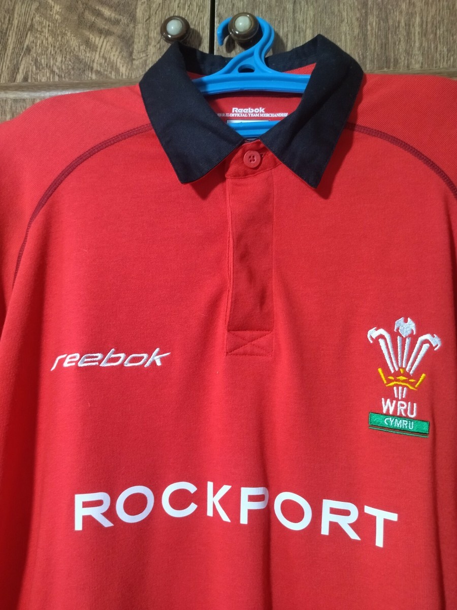 Wales Reebok Vintage Rugby Shirt Home 2002/2003/2004 Red Cymru Men