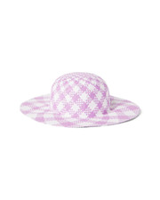 JANIE AND JACK GINGHAM STRAW HAT NEW WITH TAGS 6 to 12 MONTHS