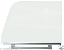 1964 1965 1966 Chevy Pickup Truck Door Glass Assembly - Clear Glass / Left Side