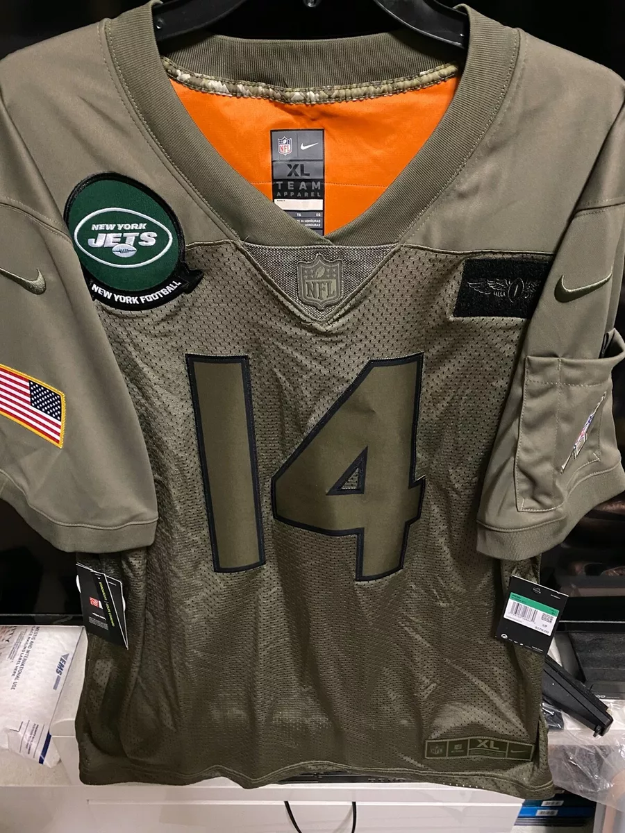 Nike New York Jets No14 Sam Darnold Green Men's Stitched NFL Limited 2015 Salute To Service Jersey