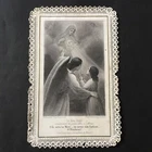 CANIVET Letaille Le Bon Ange dated 1863 19th century HOLY CARD 19thC Santino