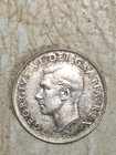 1950 Canada Wwii Time Uk King George Vi Coat-of-Arms Silver 50 Cents Coin