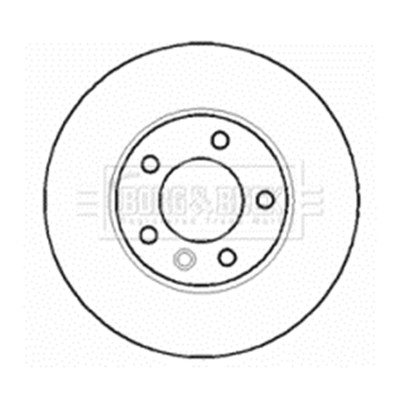 2x BORG & BECK Brake Disc BBD5901S FOR Transporter Transporter/Caravelle Multiva