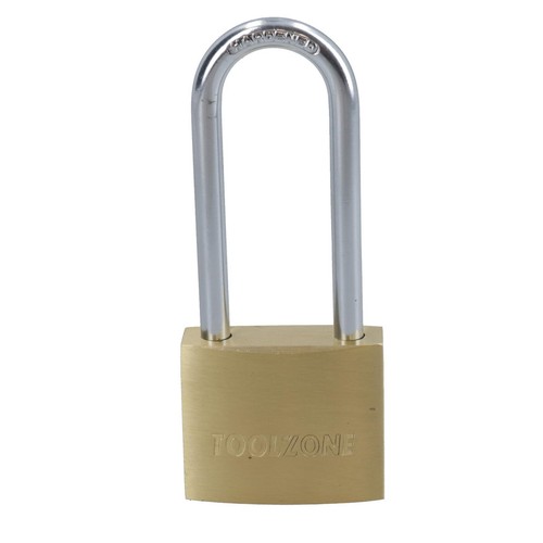 38mm Largo Grillete Latón Candado/Seguridad/Bloqueo con 3 Llaves TE569 - Imagen 2 de 6