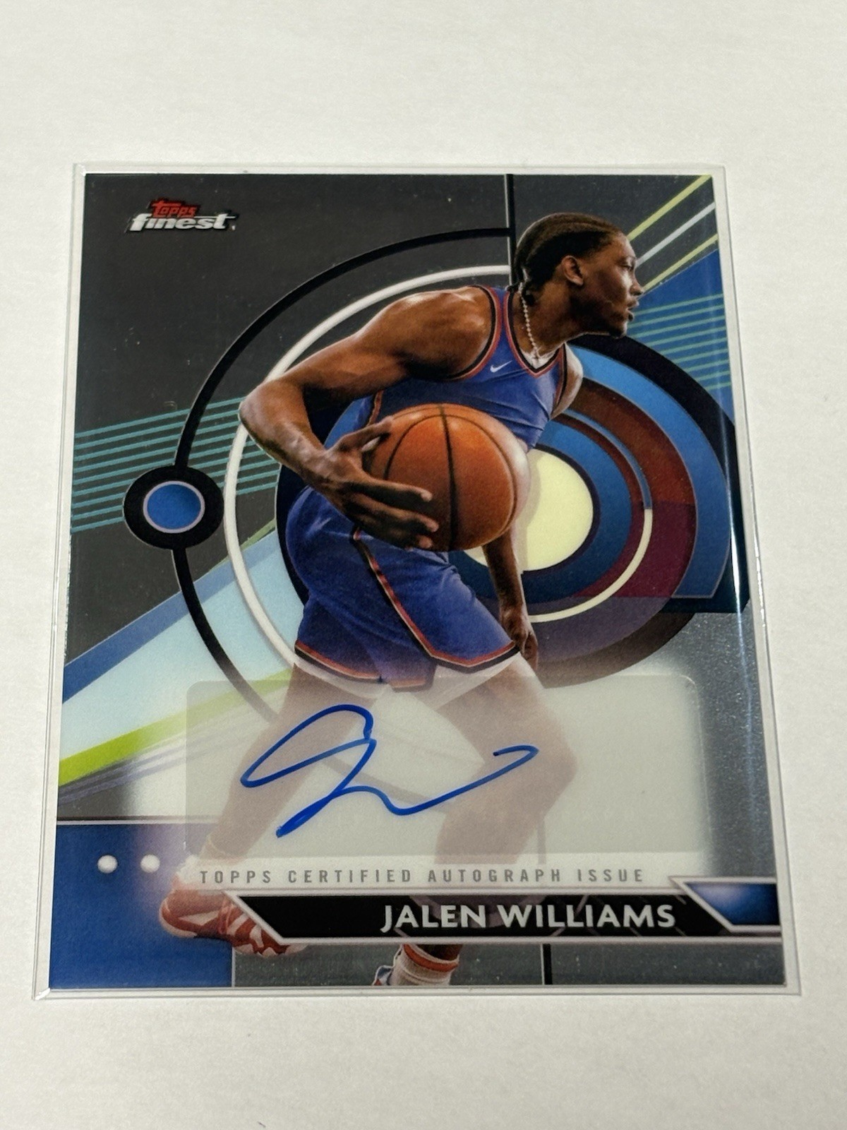 Topps 2023-24 Finest Basketball Jalen Williams  Auto !! FA-JW  Thunder star 