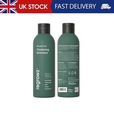 Regrowz Organic Hair Thickening Shampoo with Biotin & Rosemary Oil - 225ml - Nat