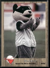 Rookie MASCOT 2002 Quad Cities River Bandits Team Set Card