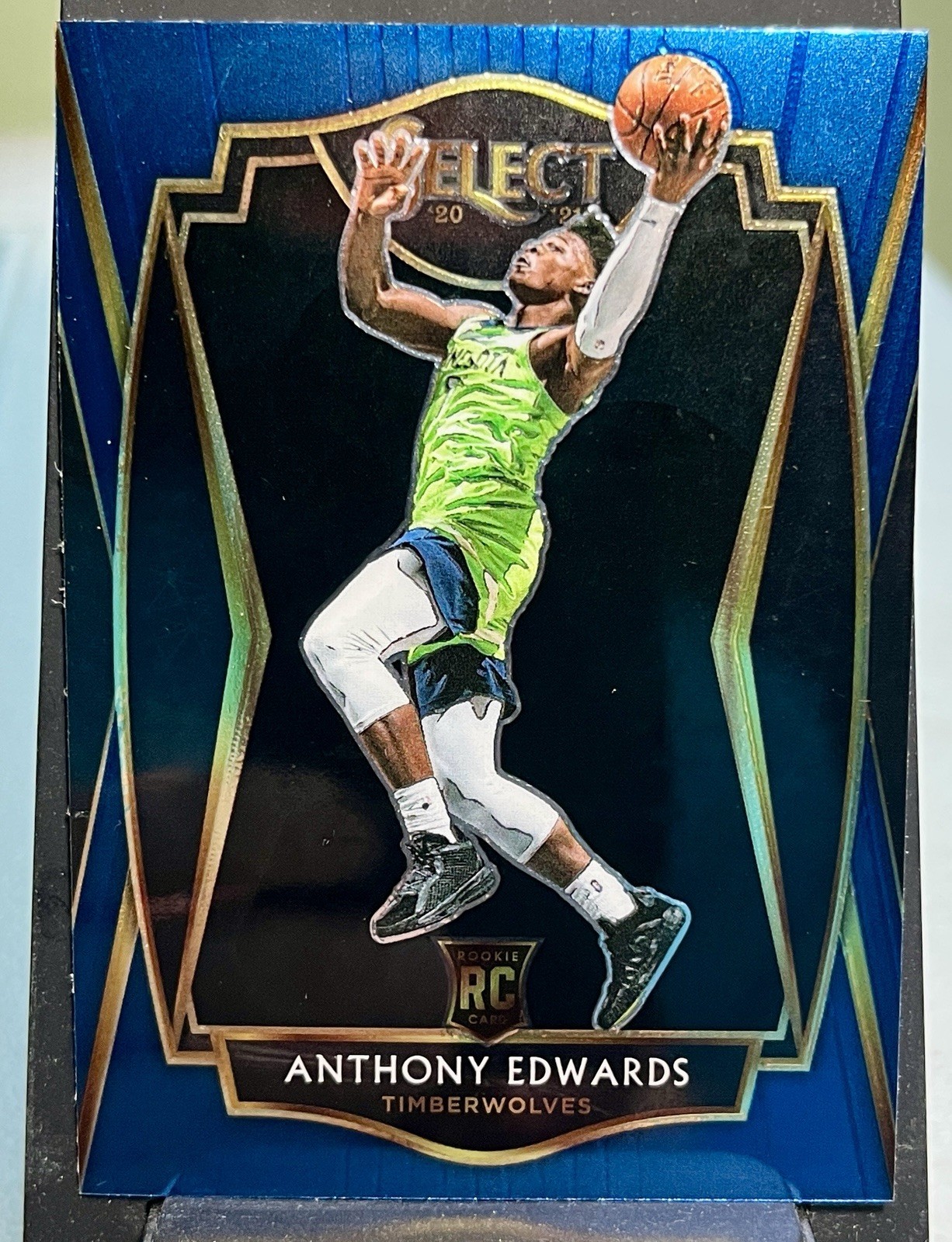 2020-21 Panini Select - Premier Level Anthony Edwards #169 Blue (RC)