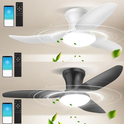 Deckenventilator LED Ventilator Leise Beleuchtung & Fernbedienung Deckenlampe