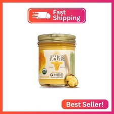 Spring Sunrise Grass Fed Organic Ghee - USDA Certified Clarified Butter - Keto 
