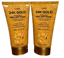 24K Gold Peel Off Face Mask Anti Aging Firming Collagen 150mL - 2 PACK