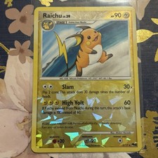 Raichu 3/17 Reverse Cracked Ice Holo Rare POP Series 9 Pokemon Card LP