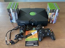 Original Xbox Console - Controller - Cables 12 Games Halo 2 Lot Read Description