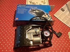 Foot pump, double cylinder, precision gauge, pressure hose, Bikemate