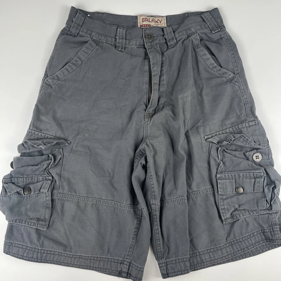 Pantalones Cortos Carga Galaxy By HARVIC De Colección Hombres Talla 30 Hipster Patinador Grunge 8 Bolsillos Foto 2 de 4
