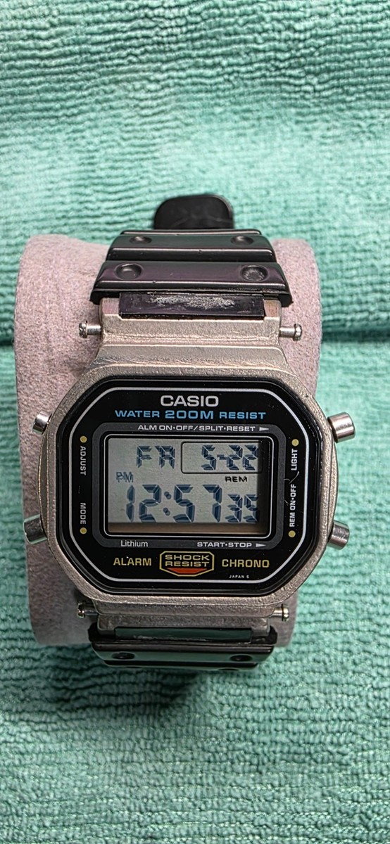 Casio G-shock Dw-5600c-1v 691 Module Model Speed Screw Back Wrist