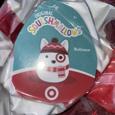 Christmas 2024 Squishmallow Bullseye 12” Plush Target Dog Mascot Winter Berry