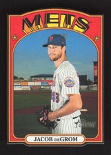 Jacob deGrom 2021 Topps Heritage 1972 Topps Die Cuts #72DC-3