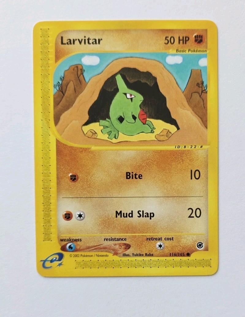 Larvitar 116/165 Expedition Base Set NM Pokemon Card 2002 E-Reader