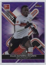 2021 Topps Finest Bundesliga Purple Wave Refractor /250 Silas Katompa Mvumpa 0c6