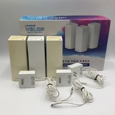 Linksys Velop AC6600 Whole Home Mesh Wi-Fi System (3-Pack) 6000 SQFT