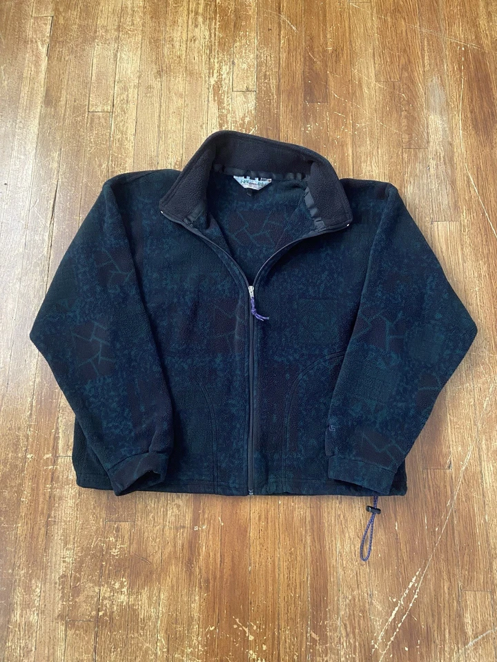 Vintage Eastern Mountain Sports EMS Full Zip Patterned Geometric Jacket Large  - Image 2 of 4