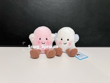 AUTHENTIC    NWT Jellycat amuseables toastie pink  white marshmallows