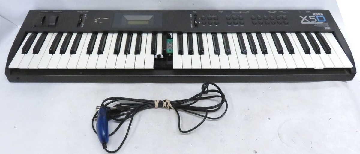 KORG X5 シンセサイザー 61鍵 Korg X5 61-Key Keyboard Synthesizer with Adapter Used from