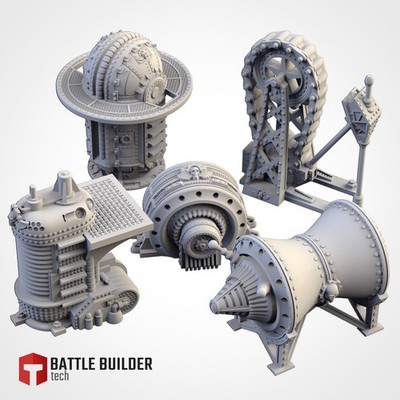 Sector Mechanical Scenery Sci Fi Wargames Terrain 32mm 28mm Industrial
