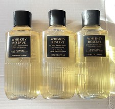 3 Pc Bath  Body Works Whiskey Reserve 3-in-1 Hair, Face  Body Wash 10 Fl Oz
