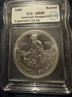 1985 ICG-MS68 American Prospector Englehard Silver.999