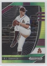 2020 Panini Prizm Draft Picks Green & Yellow Hyper RJ Dabovich #PDP114 0o6v