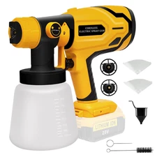 Cordless Paint Sprayer for DEWALT 20V Max - HVLP Airless for Home & Furniture