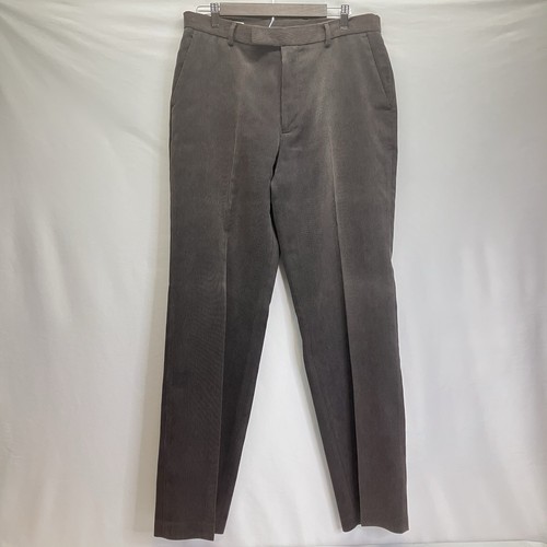 Perry Ellis, Perry Ellis Mens Brown Vintage Relaxed Straight Leg Corduroy Pants Size 33x32