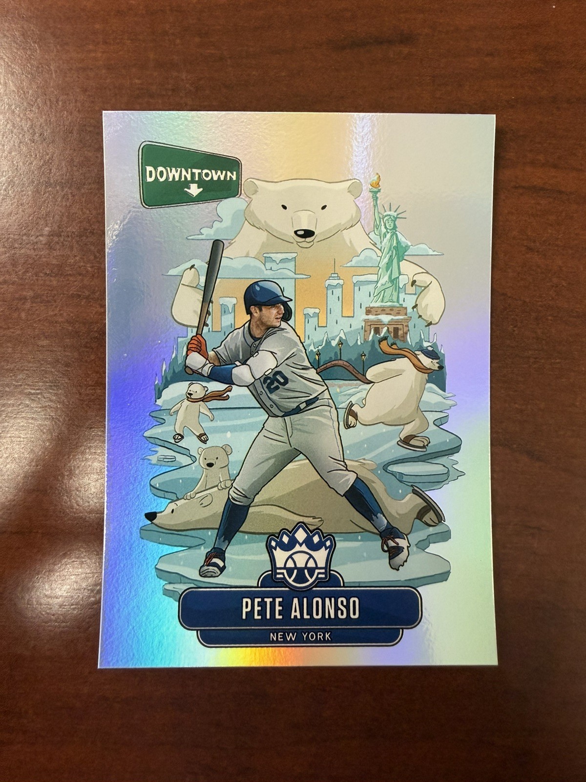 2020 MLB Panini Diamond Kings Downtown Pete Alonso #D17 SSP Case Hit Mets