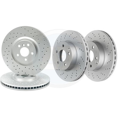 FOR MINI JOHN COOPER WORKS F54 F60 DRILLED FRONT REAR BRAKE DISCS 360mm 330mm