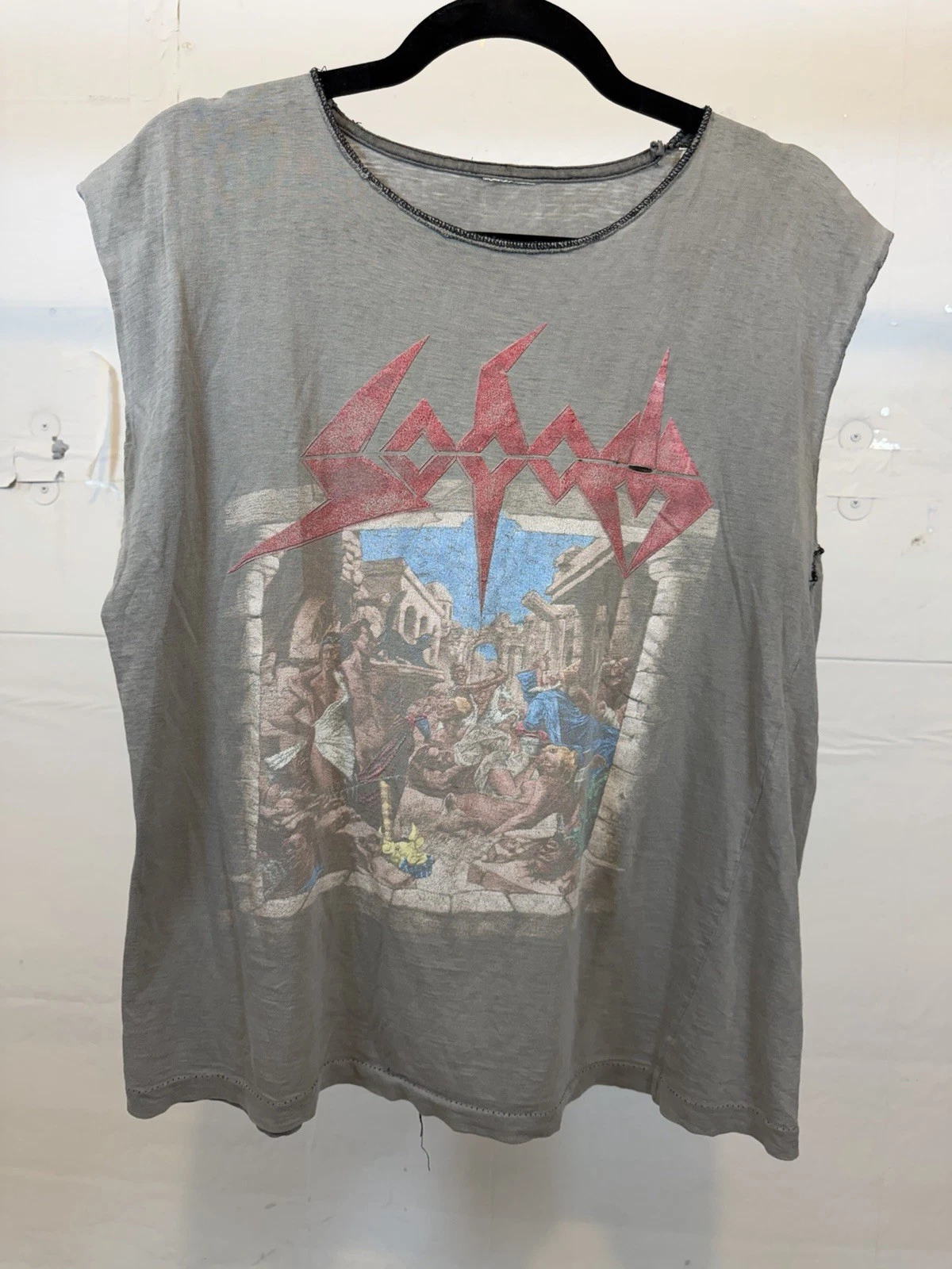 Vintage Sodom Shirt Sleeveless Cut Off Large 1990 Mortal Way Of Live Faded
Opens in a new window or