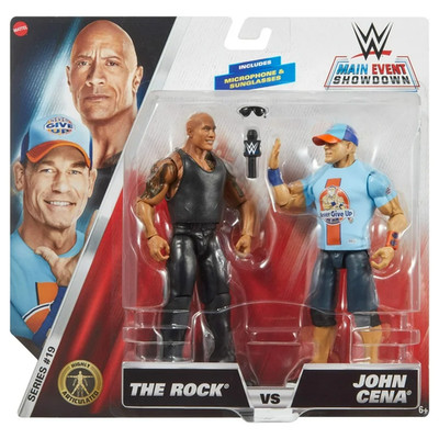 WWE Main Event Showdown The Rock vs. John Cena   2er Actionfiguren Set 15 cm