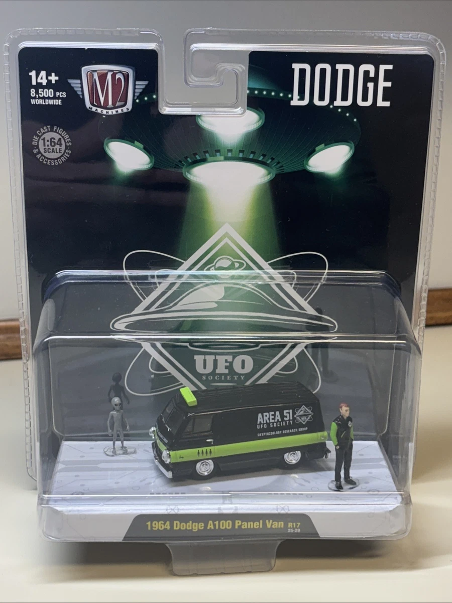 M2 Machines 1964 Dodge A100 Panel Van Diorama R17 UFO Society