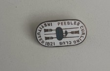 Curling - Peebles Curling Club Instituted 1821 - 25x15mm Badge