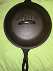 Vintage Lodge Cast Iron Chicken Fryer No. 8, With Lid Made in USA Restored