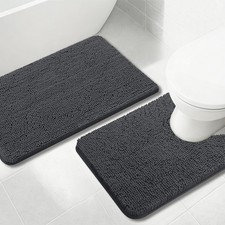 Bathroom Rug Sets 2 Piece, Extra Thick and Absorbent, Non-Slip, Machine