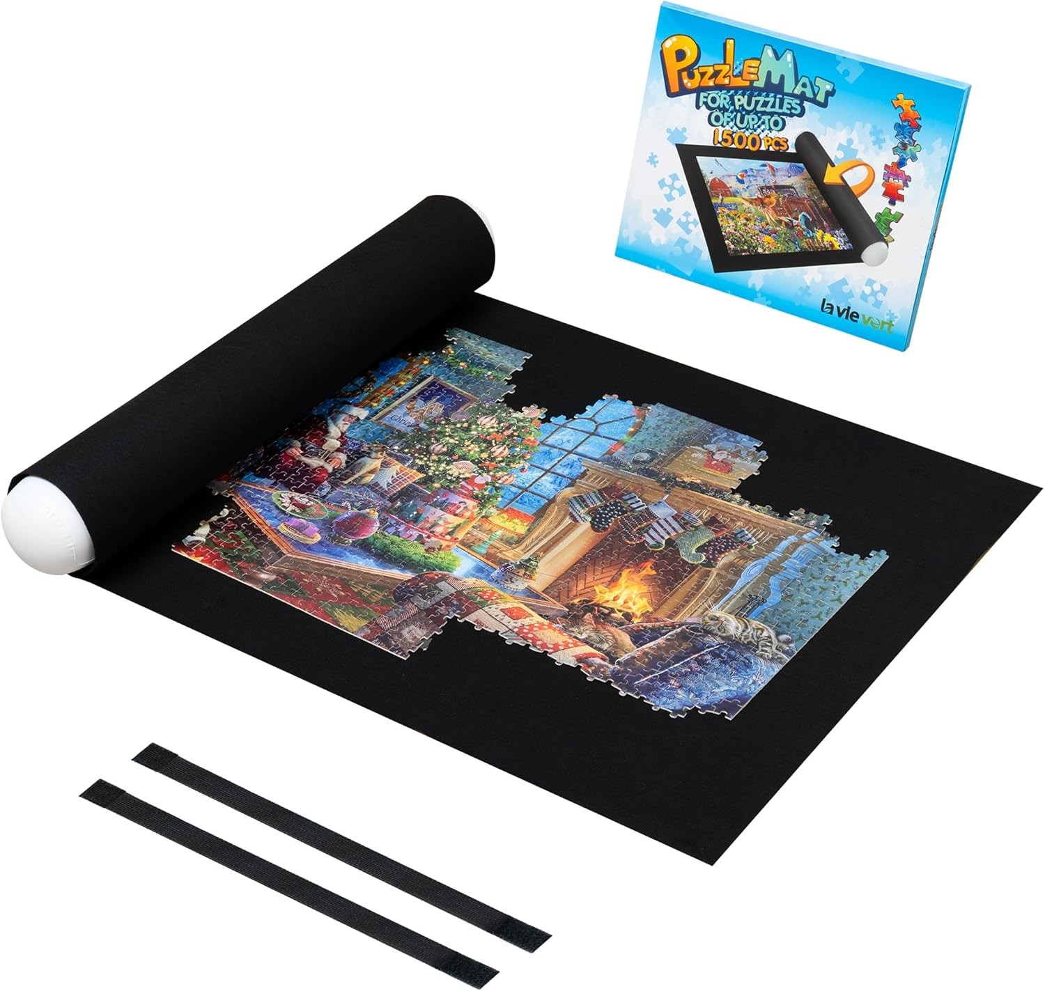 Lavievert Jigsaw Puzzle Roll Mat Puzzle Storage Puzzle Saver, Environmental Fri