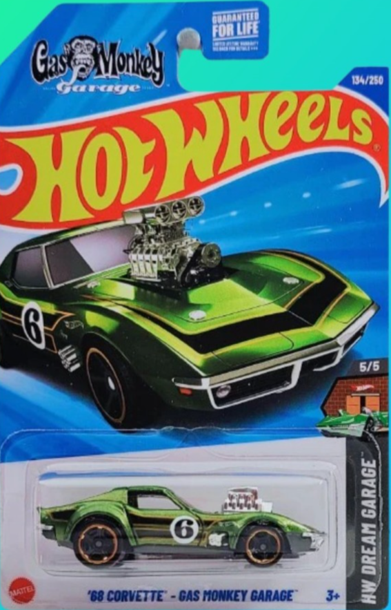🔥HOT WHEELS🔥1968 Corvette Gas Monkey Dream Garage 5/5 2025