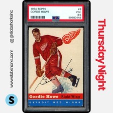 1954 TOPPS #8 GORDIE HOWE PSA 3.5