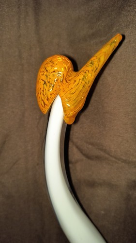 Murano Glass Swan Figureen.Handblown.9.5" Tall